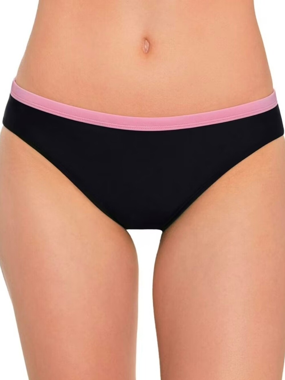 Salt + Cove | Juniors' Binding Hipster Bikini Bottoms Size S Black Pink